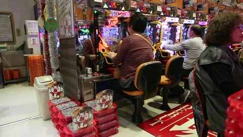 JPN  Pachinko 008 Stock-Footage 130543768