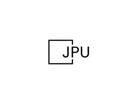 JPU letter initial logo design vector illustration Stock Illustration