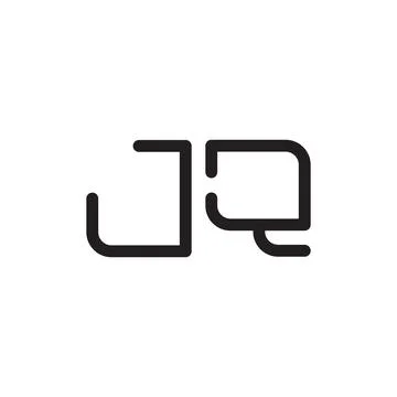 Jq initial letter vector logo icon Illustrazione stock