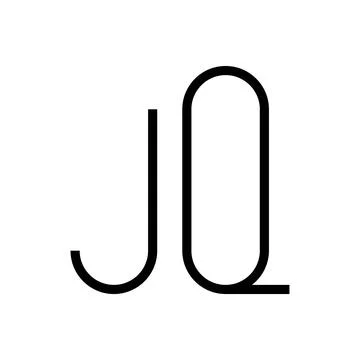 Jq initial letter vector logo Stock Illustration