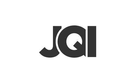 JQI logo design template with strong and modern bold text. Initial based ve.. 库存插图