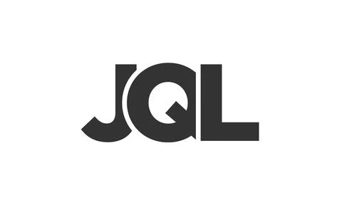 JQL logo design template with strong and modern bold text. Initial based ve.. Illustrazione stock