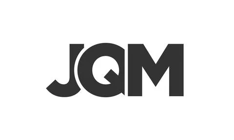 JQM logo design template with strong and modern bold text. Initial based ve.. Illustrazione stock