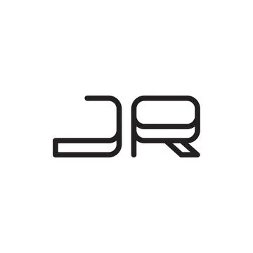 Jr initial letter vector logo icon Stock-Illustration