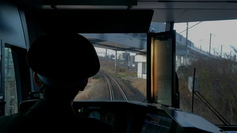 JR Railway Cab View Stock Footage 112539077