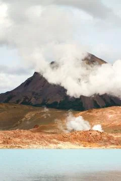 Jrundur volcano Stock Photos