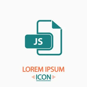 JS computer symbol 스톡 일러스트