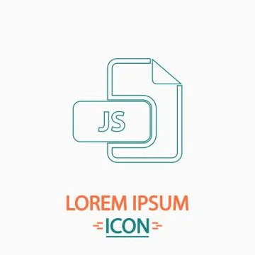 JS computer symbol 스톡 일러스트