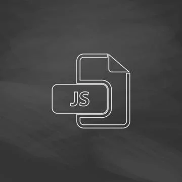 JS computer symbol Illustrazione stock