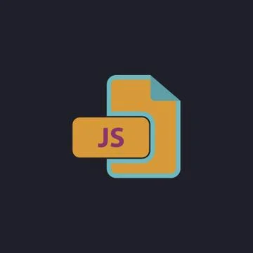 JS computer symbol Illustrazione stock