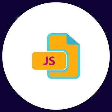 JS computer symbol 스톡 일러스트