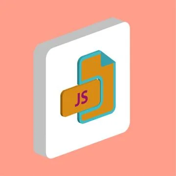 JS computer symbol 스톡 일러스트