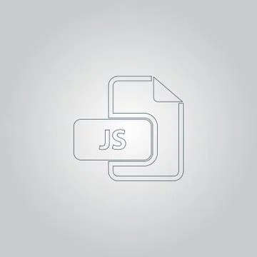 JS file extension Illustrazione stock