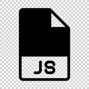 Js file format icons. Files type symbol document icon.  Illustrazione stock