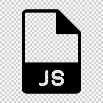 Js file type icon. document files and folder format symbol icons Illustrazione stock