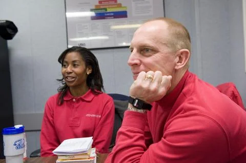 JSC2010-E-006720 (5 Jan. 2010) --- NASA astronauts Stephanie Wilson and Cla.. Fotos de archivo