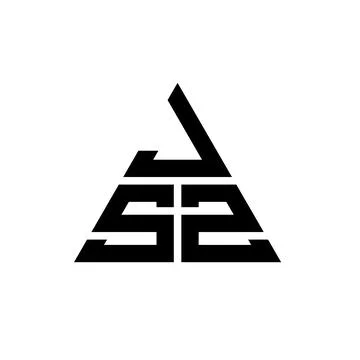 JSZ triangle letter logo design with triangle shape. JSZ triangle logo desi.. Stock Illustration