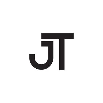 Jt initial letter vector logo Stock-Illustration