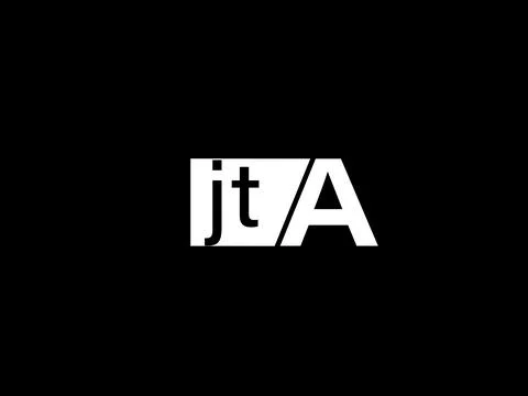 JTA Logo and Graphics design vector art, Icons isolated on black background Stock Illustration
