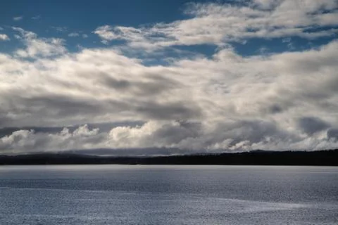 Juan de fuca cloudscape Stock Photos