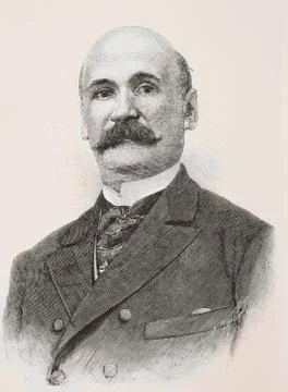 Juan Perez De Guzman Y Gallo, 1841 - 1923. Spanish Journalist, H Stock Photos