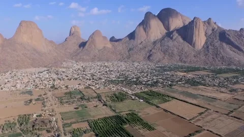 Juba is the capital and largest city of the state of South Sudan. (aerial view) 스톡 동영상 106987451