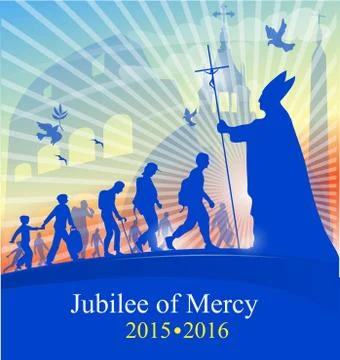 Jubilee of marcy background Stockillustratie