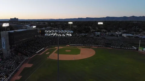 JUCO: Junior College World Series, 2019 Opening Night Sunset Stock Footage