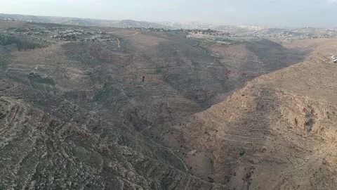 Judean Desert Hills, Outskirts of Jerusalem Stock Footage