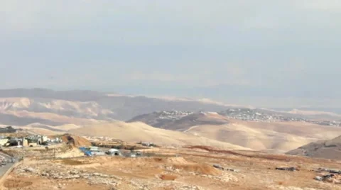 Judean Desert. View from Mount Scopus. Jerusalem. Israel Stock-Footage 41867771