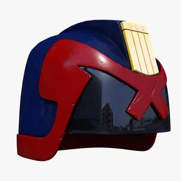 Judge Dredd Helmet 3D Model