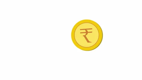 Judge Gavel Cracking Indian Rupee Symbol Animation Stock Footage 337735264