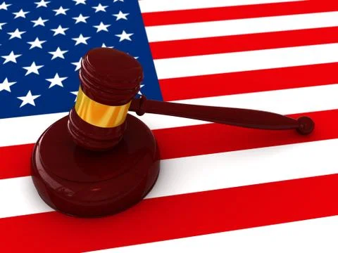 Judge hammer Stock Illustration