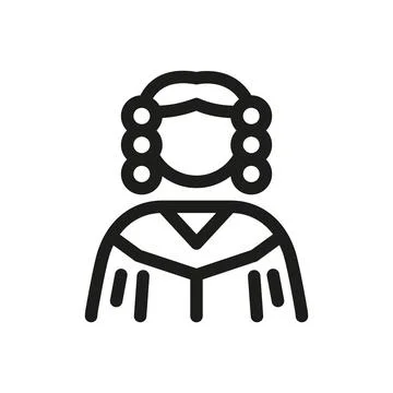 Judge Icon Stock Illustration