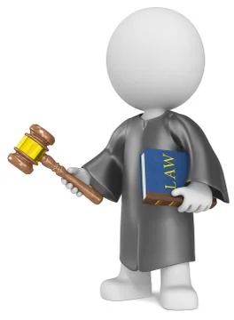 The Judge. Stock Illustration