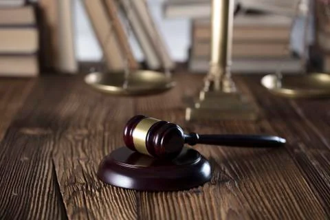 Judge, justice concept background. Stock Photos