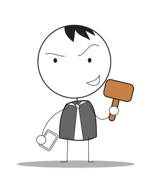 Judge Man Stock Illustration