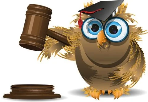 Judge Owl Stock Illustration