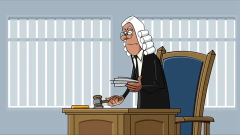 Judge throws papers Stock-Footage 275631598