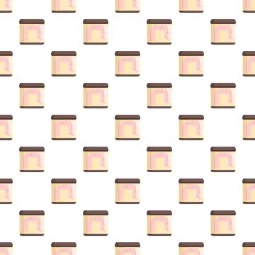 Judge wig flat pattern seamless background Stock Illustration