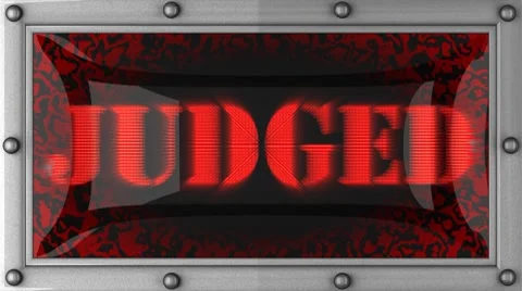 Judged on led 스톡 동영상 8760184
