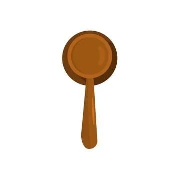 Judgement icon, flat style Stock Illustration