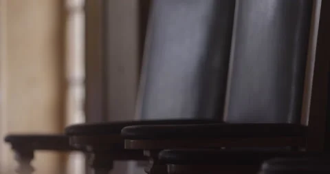 The judge's chairs close up Stock Footage 227921100