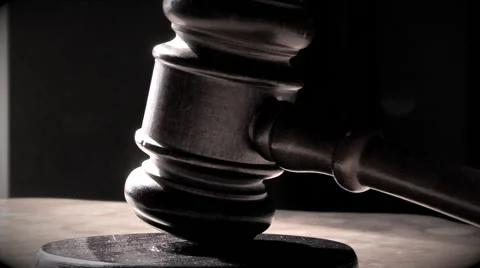 Judge's Gavel (Modified) Video stock 52401879
