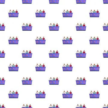 Judging panel competition seamless pattern for broadcast talent show Stock-Illustration