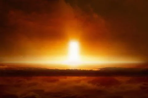 Judgment day comes, end of world, entrance to hell イラスト素材