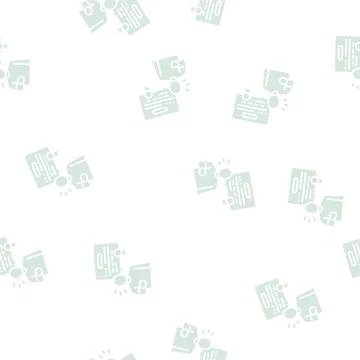 Judgment expert glyph seamless pattern イラスト素材
