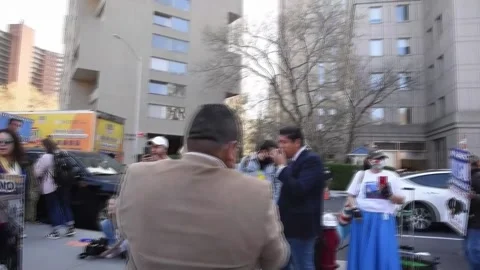 The judicial process begins against the former president of Honduras for drug tr Stock Footage 204124544