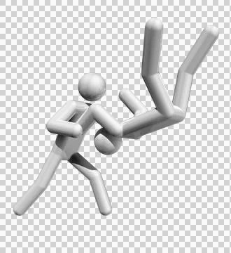 Judo 3D symbol Stock Illustration