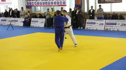 Judo Championship. Stock-Footage 12296397